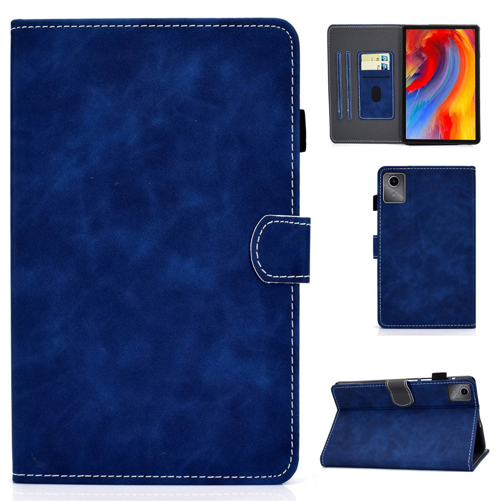 For Lenovo Tab M11 / Xiaoxin Pad 11 2024 Tablet Cover Shockproof Leather Card Holder Stand Case - Blue