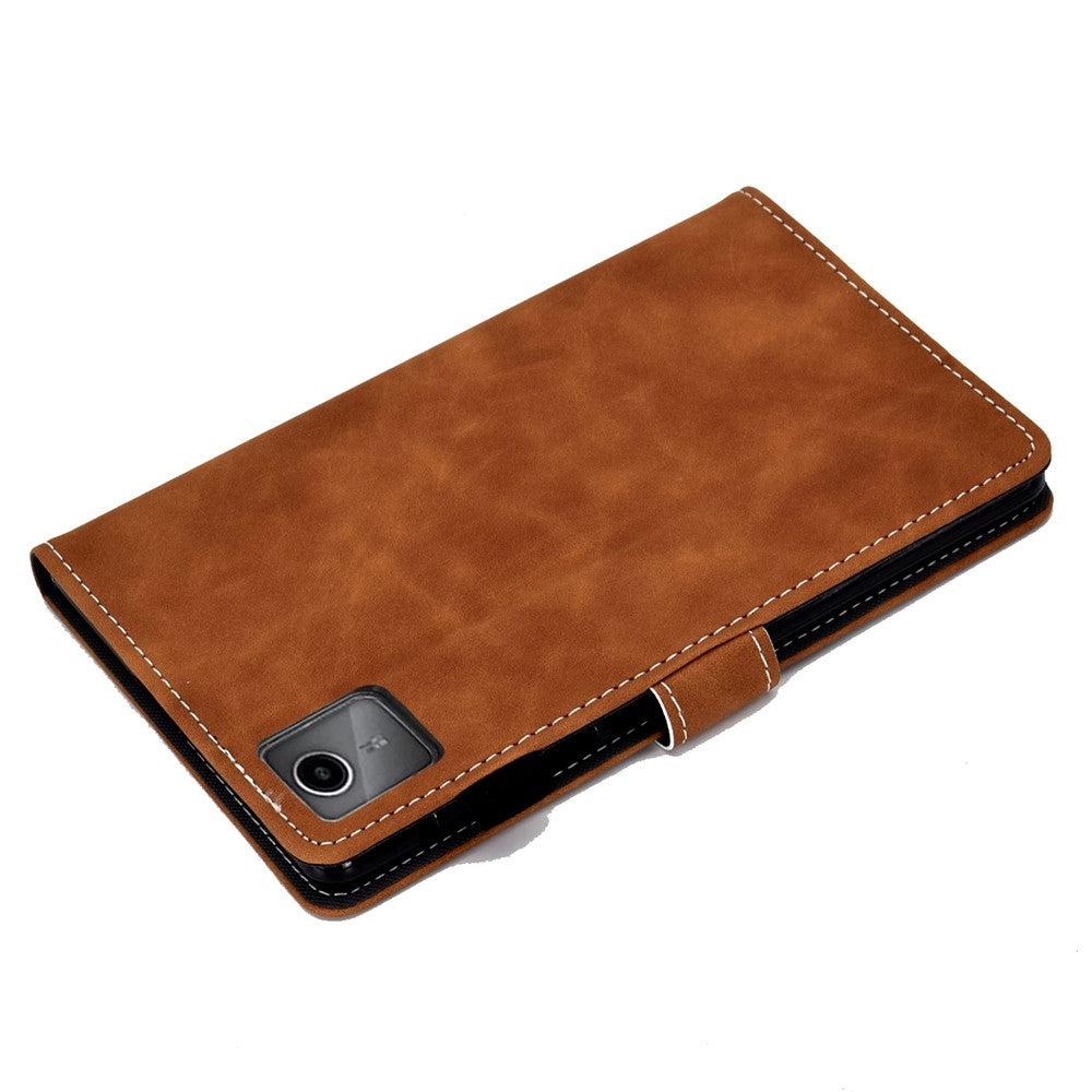 For Lenovo Tab M11 / Xiaoxin Pad 11 2024 Tablet Cover Shockproof Leather Card Holder Stand Case - Brown