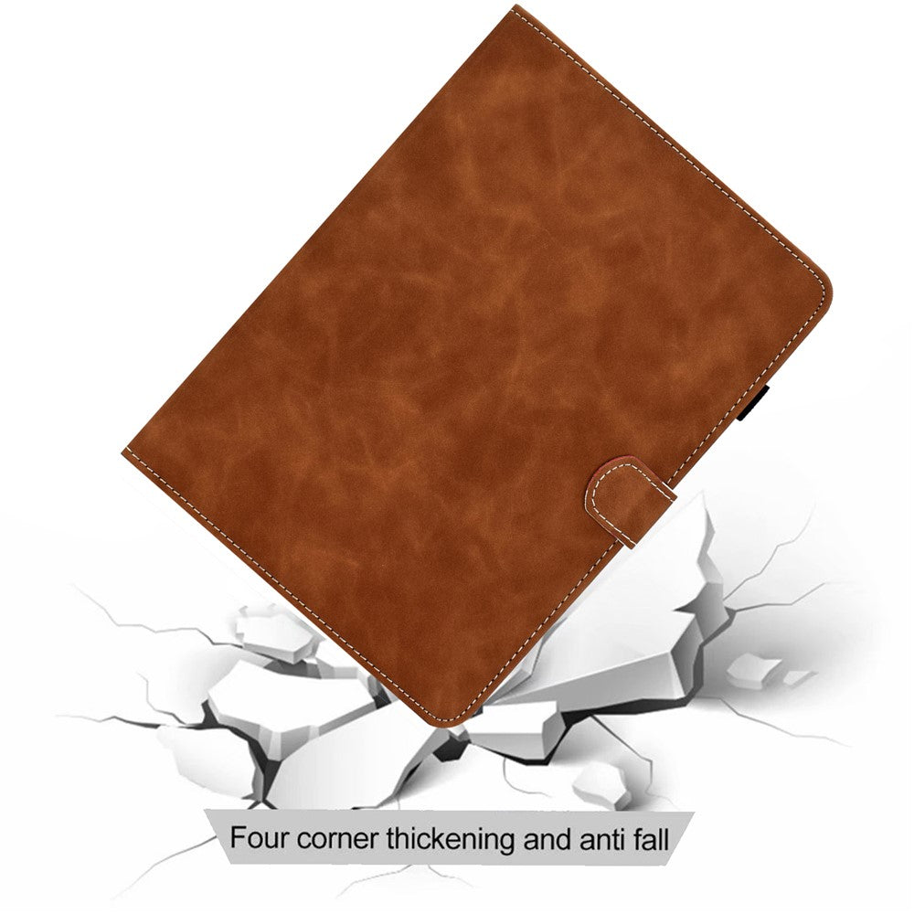 For Lenovo Tab M11 / Xiaoxin Pad 11 2024 Tablet Cover Shockproof Leather Card Holder Stand Case - Brown