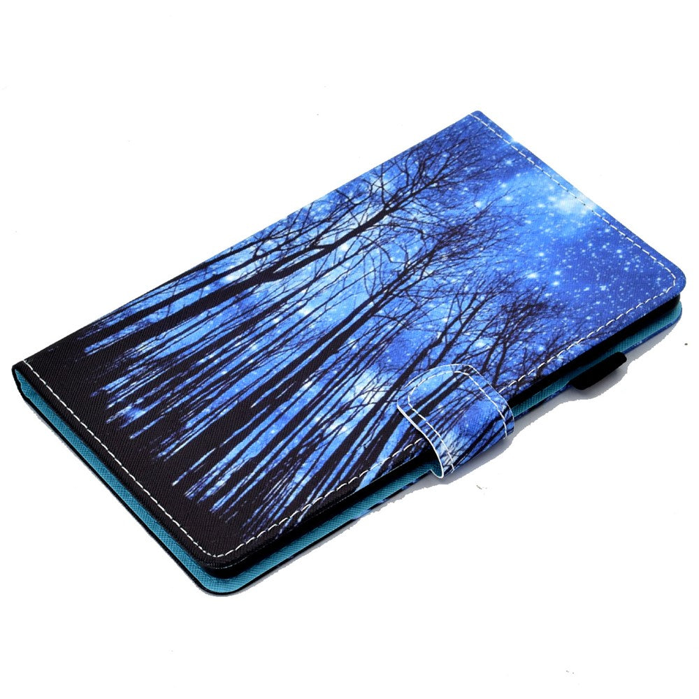 For Lenovo Tab M11 / Xiaoxin Pad 11 2024 Leather Case Pattern Printing Tablet Cover with Card Slots - Forest