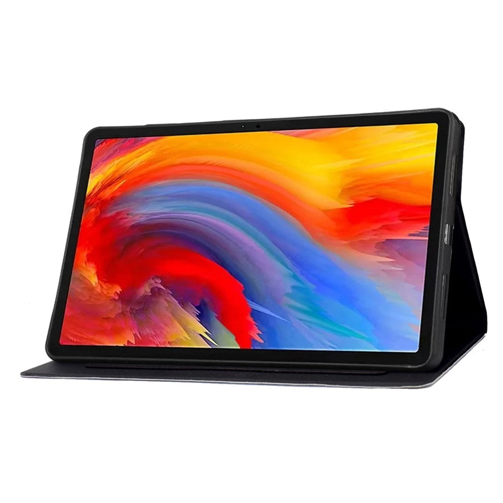 For Lenovo Tab M11 / Xiaoxin Pad 11 2024 Case Card Holder Pattern Leather Tablet Cover - Golden Fox