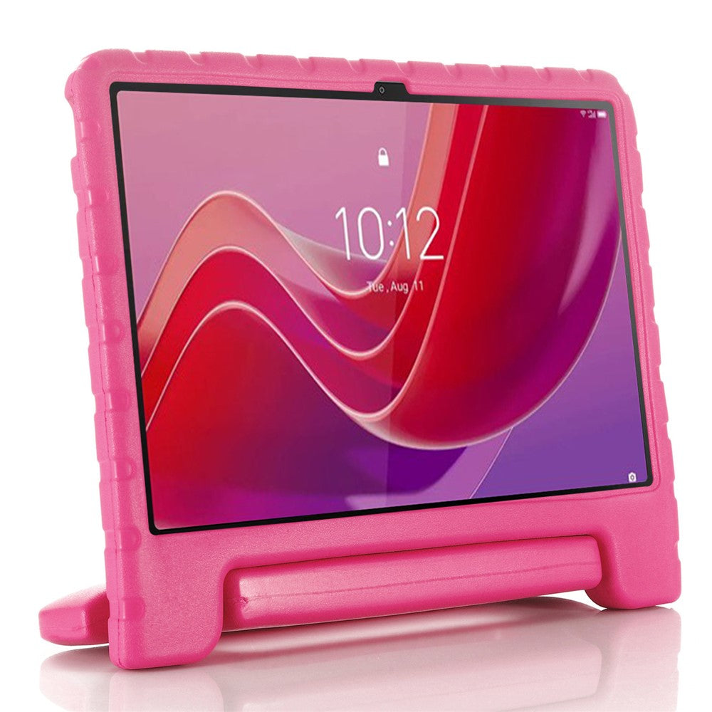For Lenovo Tab M11 / Xiaoxin Pad 11 2024 Case Handle Kickstand EVA Tablet Cover - Rose