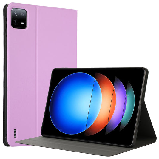 For Xiaomi Pad 6S Pro 12.4 Tablet Case Anti-Drop PU Leather Flip Cover - Purple