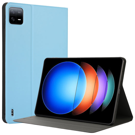 For Xiaomi Pad 6S Pro 12.4 Tablet Case Anti-Drop PU Leather Flip Cover - Sky Blue