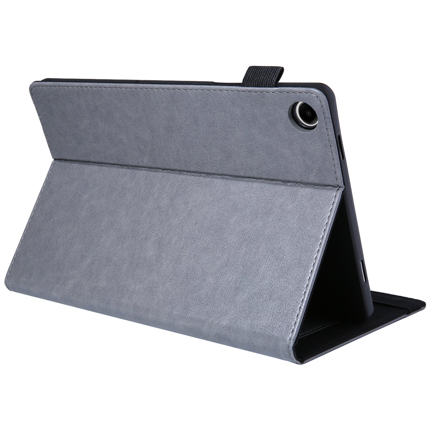 For Samsung Galaxy Tab A9+ X210 Case Card Slots PU Leather Flip Stand Tablet Cover - Grey