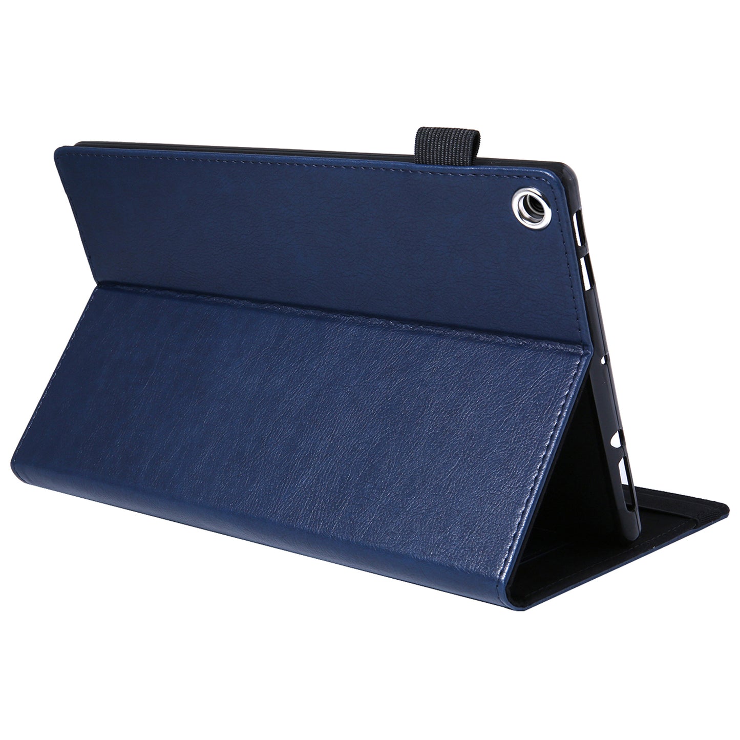 For Amazon Fire HD 10 (2015) / (2019) / (2017) Case Card Slots Shockproof Tablet Leather Flip Cover - Sapphire