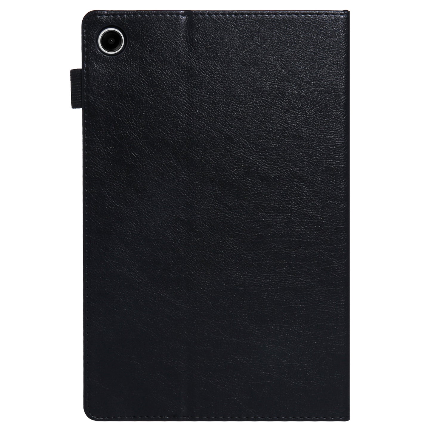 For Samsung Galaxy Tab A9 X110 Tablet Case Card Slots Protective Leather Flip Cover - Black