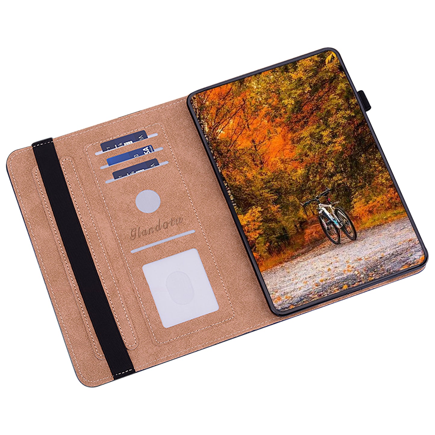 For Honor Pad X9 Case PU Leather Folio Stand Pattern Printing Tablet Cover - Peach Blossom