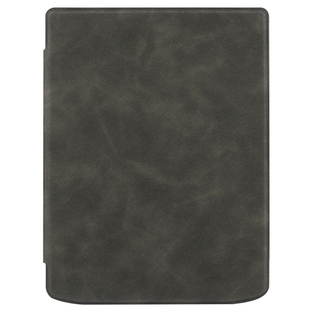 For PocketBook InkPad Color 2 / 3 PB743 Case Skin-Touch PU Leather E-Reader Cover with Auto Wake / Sleep - Black