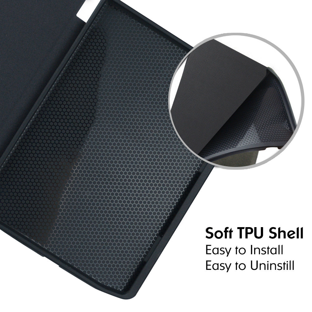 For PocketBook InkPad Color 2 / 3 PB743 E-Reader Case Pattern Printing PU Leather Flip Cover - Galaxy