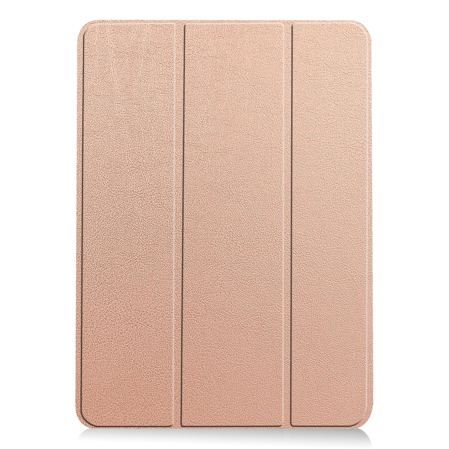 For iPad Air 13 (2024) Case Auto Wake  /  Sleep Tri-fold Stand Leather Tablet Cover - Rose Gold