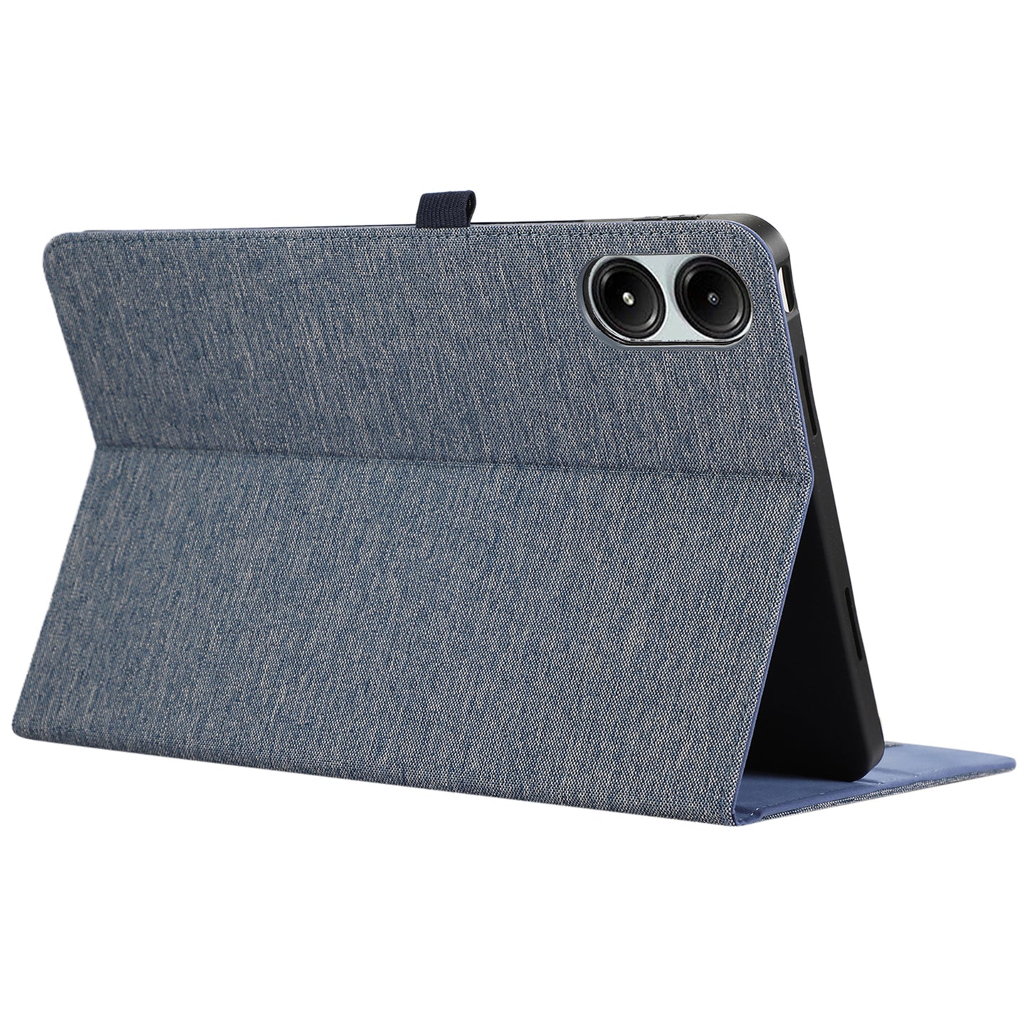 For Xiaomi Redmi Pad Pro Card Holder Cloth Texture Leather Case Tablet Stand Cover - Blue