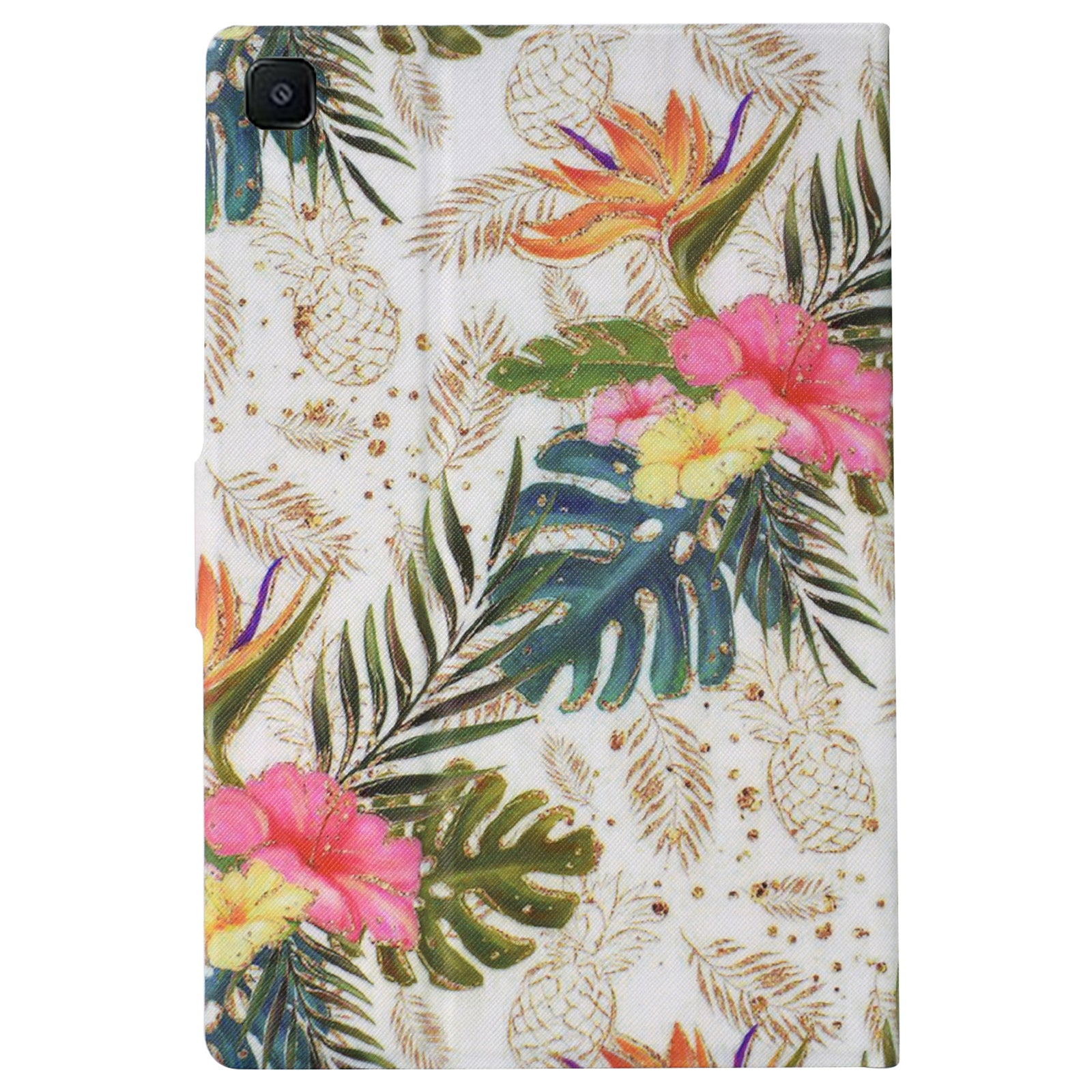 For Samsung Galaxy Tab S6 Lite (2020) / (2022) / (2024) (SM-P610 / 615) Case Pattern Printing Leather Tablet Cover with Card Holder - Golden Pineapple
