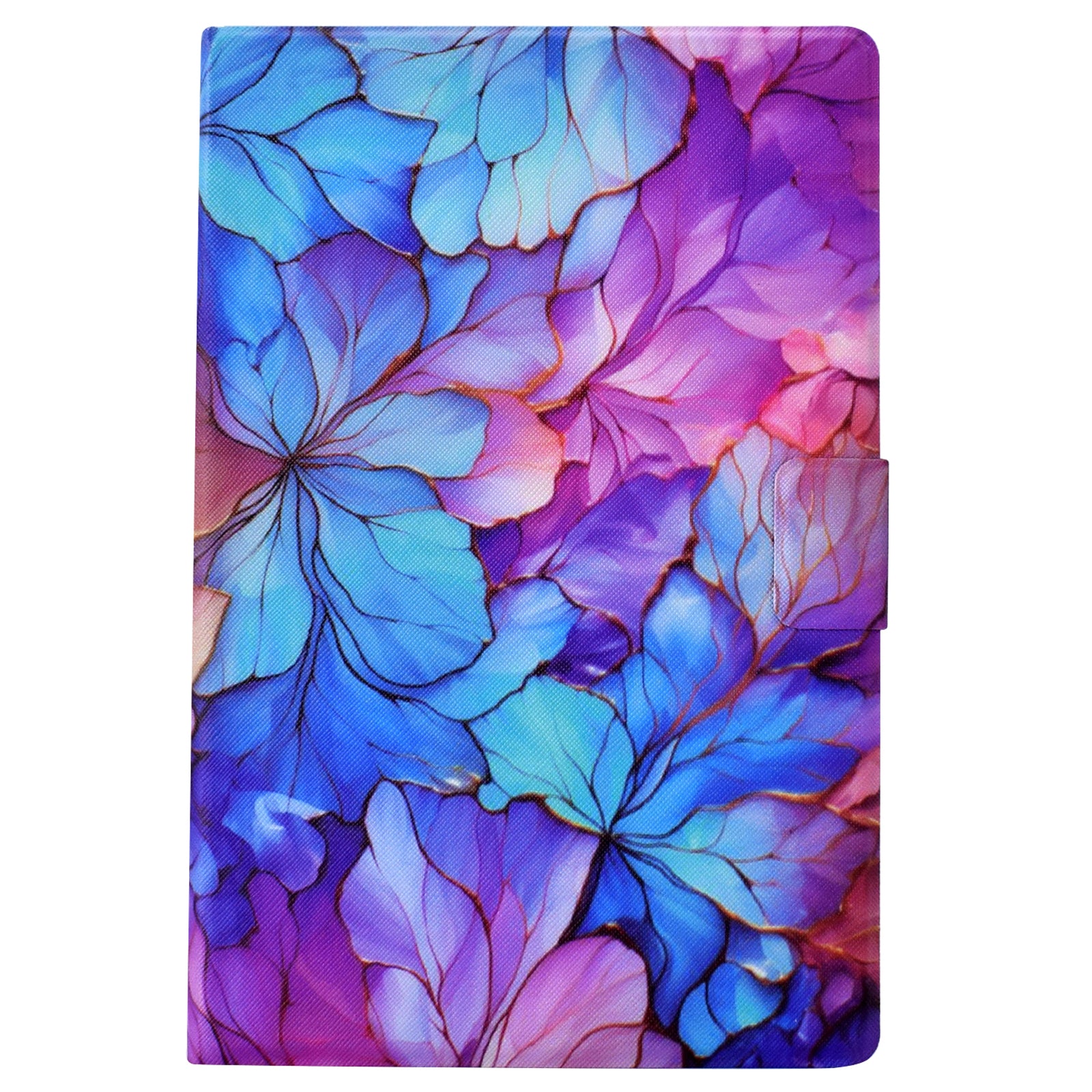 For Samsung Galaxy Tab S6 Lite (2020) / (2022) / (2024) (SM-P610 / 615) Case Pattern Printing Leather Tablet Cover with Card Holder - Petal