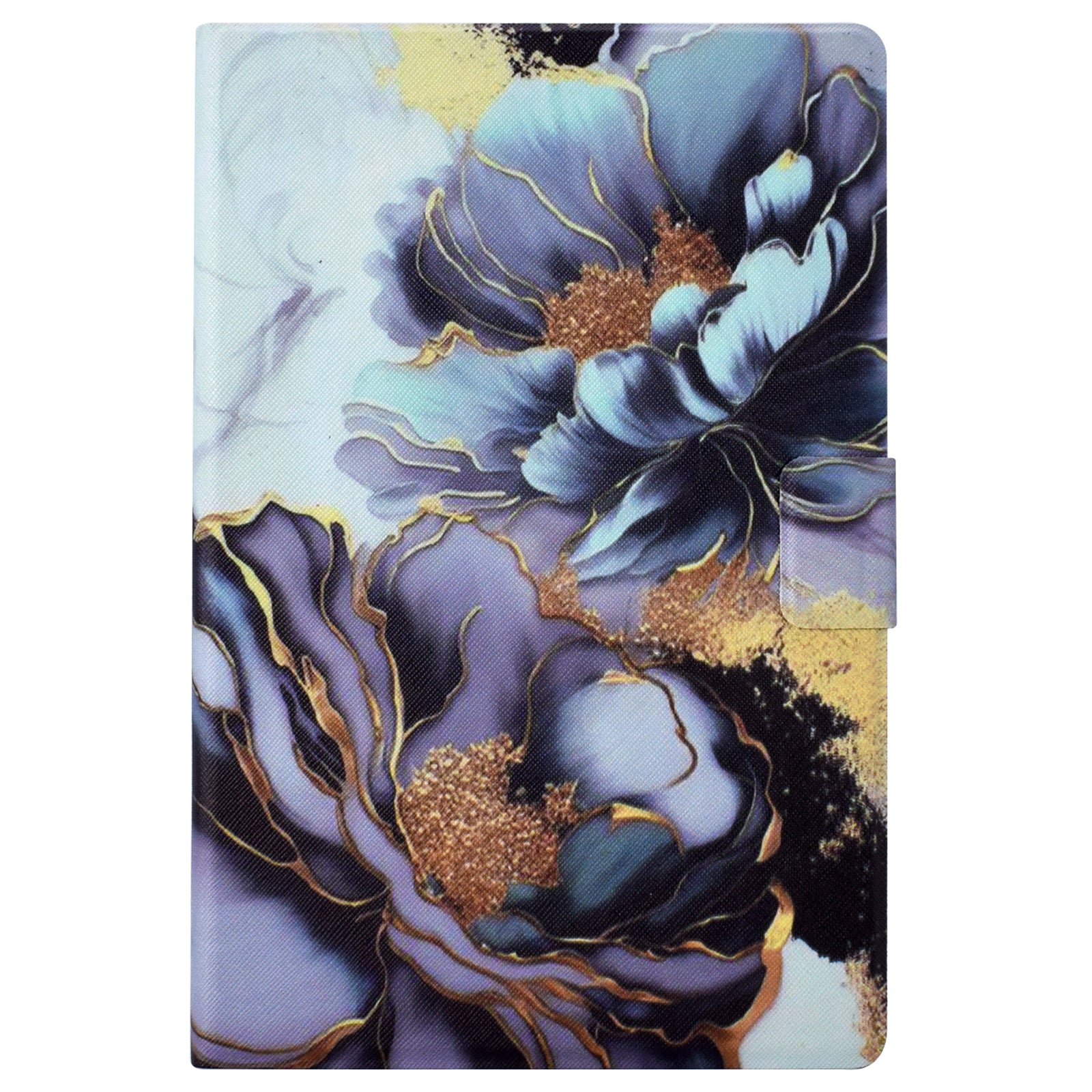 For Samsung Galaxy Tab A7 10.4 (2020) T500 / T505 Case Pattern Auto Wake / Sleep Tablet Cover with Card Holder - Peony Flower