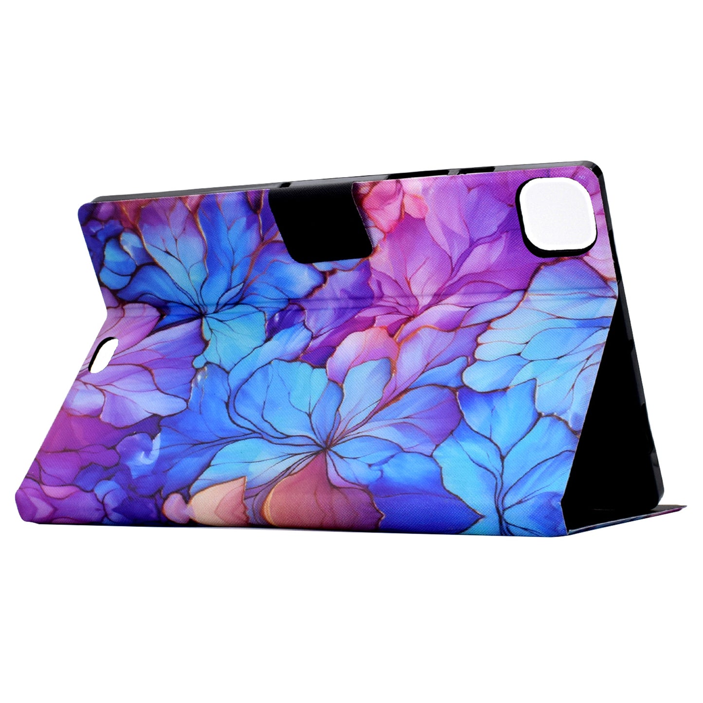 For iPad Pro 11 (2018) / (2020) / iPad Air (2020) / (2022) Case PU Leather Pattern Folio Smart Tablet Cover - Petal