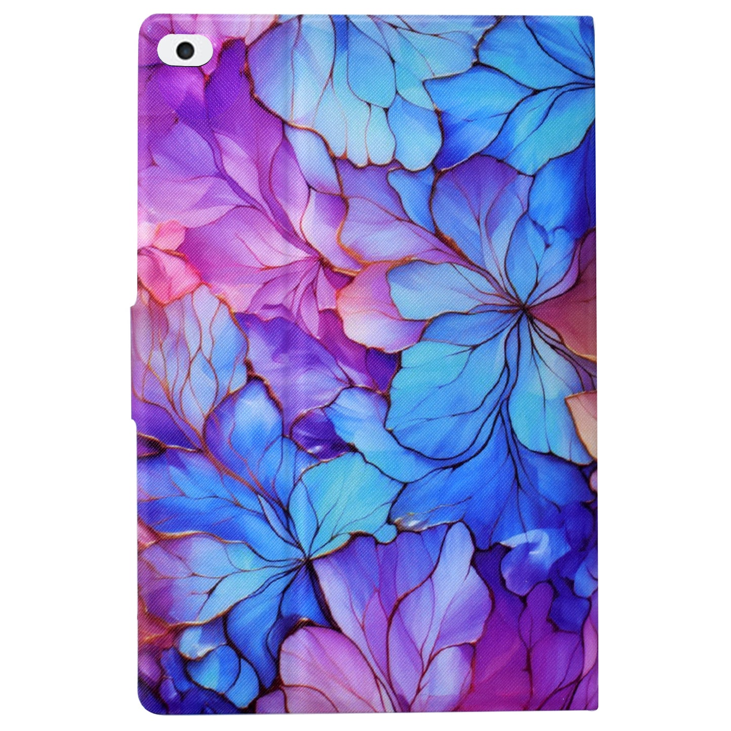 For iPad Air (2013) / iPad Air 2 / iPad 9.7-inch (2017) / (2018) Case PU Leather Pattern Folio Stand Protective Shell Cover - Petal
