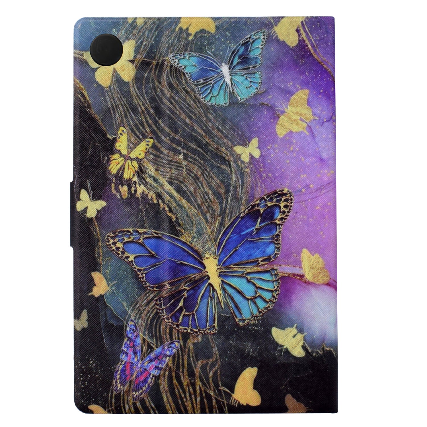 For Samsung Galaxy Tab A8 10.5 (2021) X205 X200 / (2022) Case Card Slot Tablet Leather Cover - Golden Butterflies