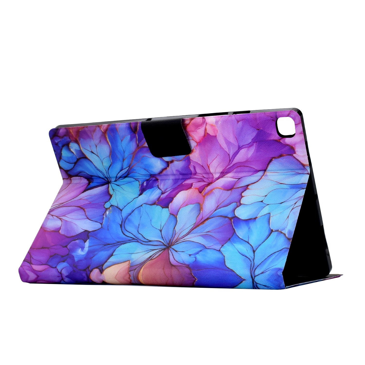 For Samsung Galaxy Tab A7 Lite 8.7-inch T220 / T225 Tablet Case Pattern Printing Card Slot Leather Cover - Petal
