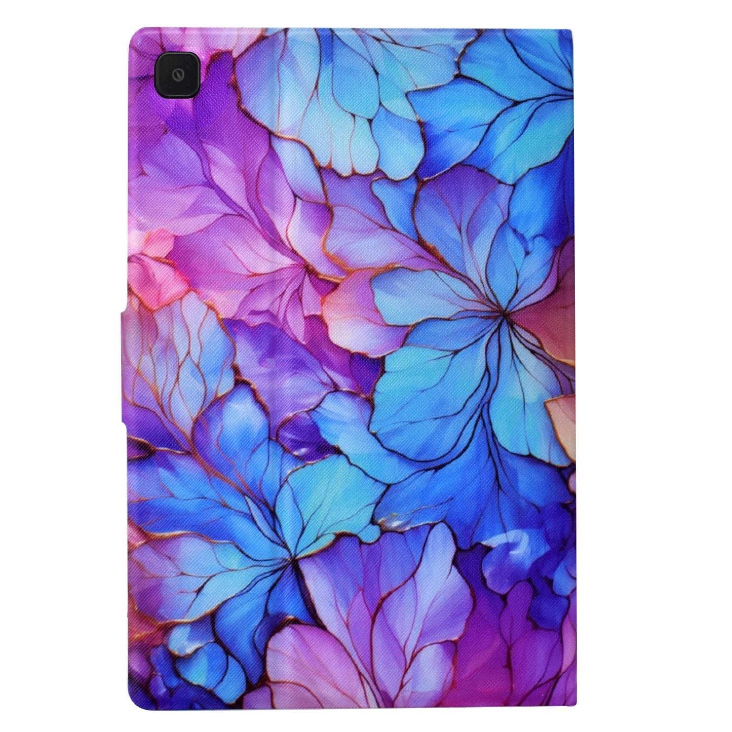 For Samsung Galaxy Tab A7 Lite 8.7-inch T220 / T225 Tablet Case Pattern Printing Card Slot Leather Cover - Petal