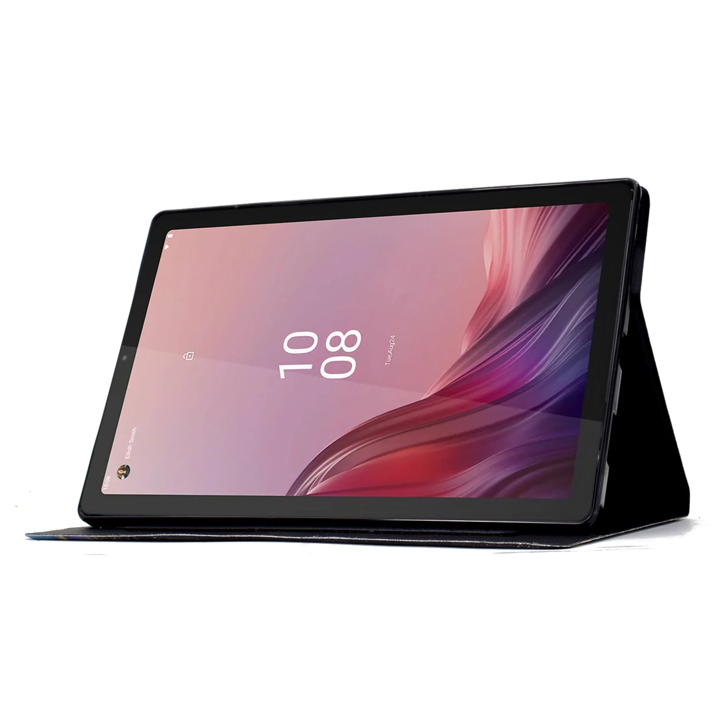 For Lenovo Tab M9 TB-310FU Case Pattern Anti-Collision Leather Shell with Auto Wake / Sleep Function - Petal