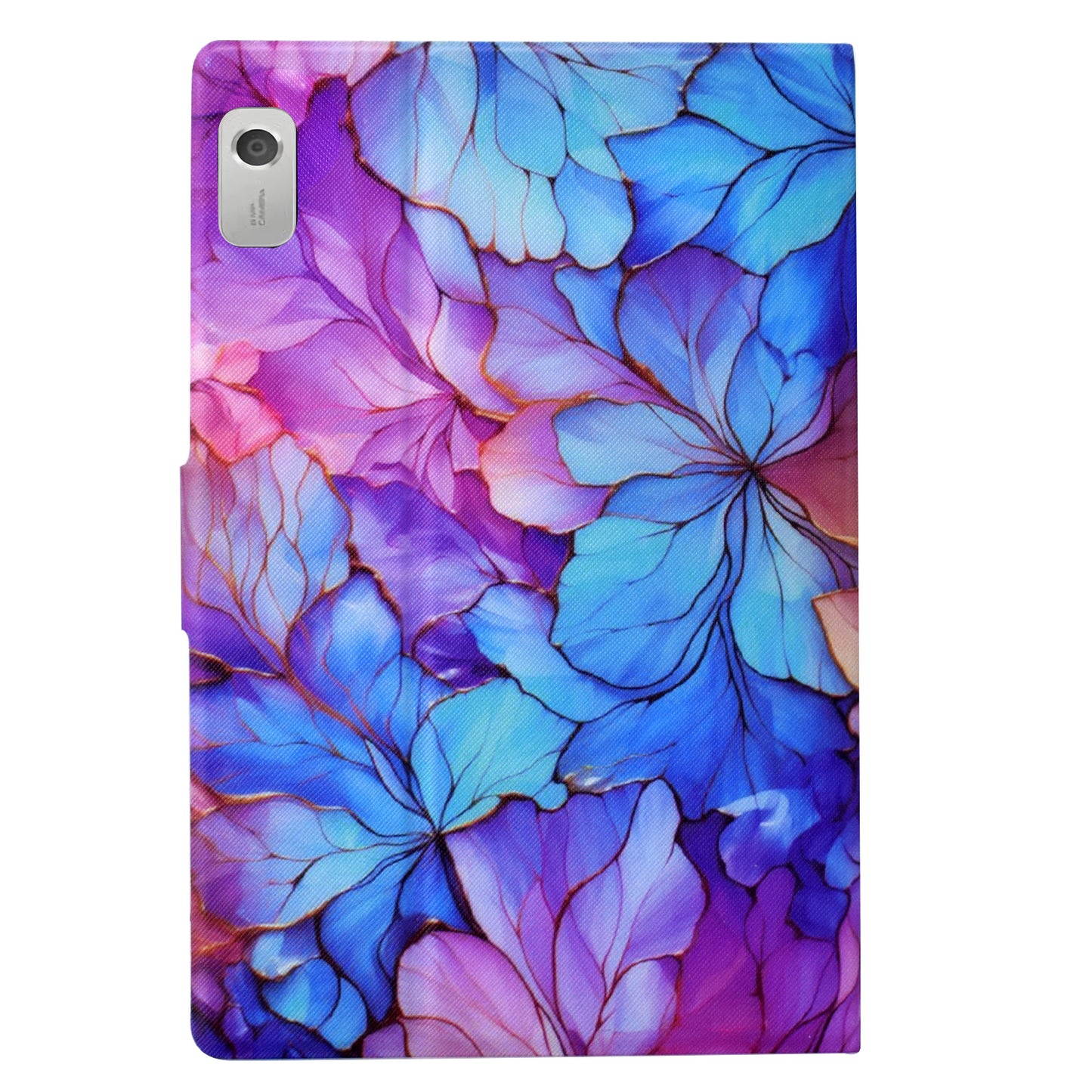 For Lenovo Tab M9 TB-310FU Case Pattern Anti-Collision Leather Shell with Auto Wake / Sleep Function - Petal