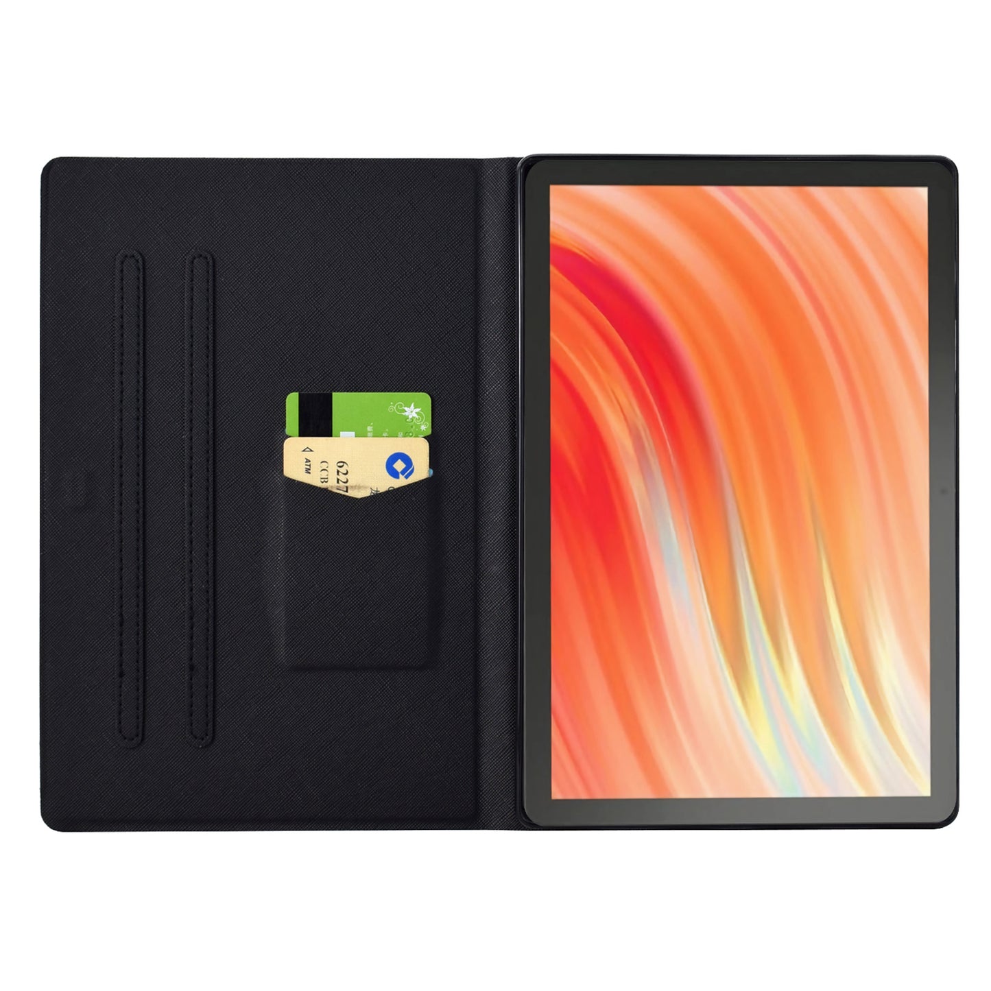 For Amazon Fire HD 10 (2021) / (2023) / Fire HD 10 Plus (2021) / (2023) Case Stand Pattern PU Leather Pattern Tablet Cover - Golden Pineapple