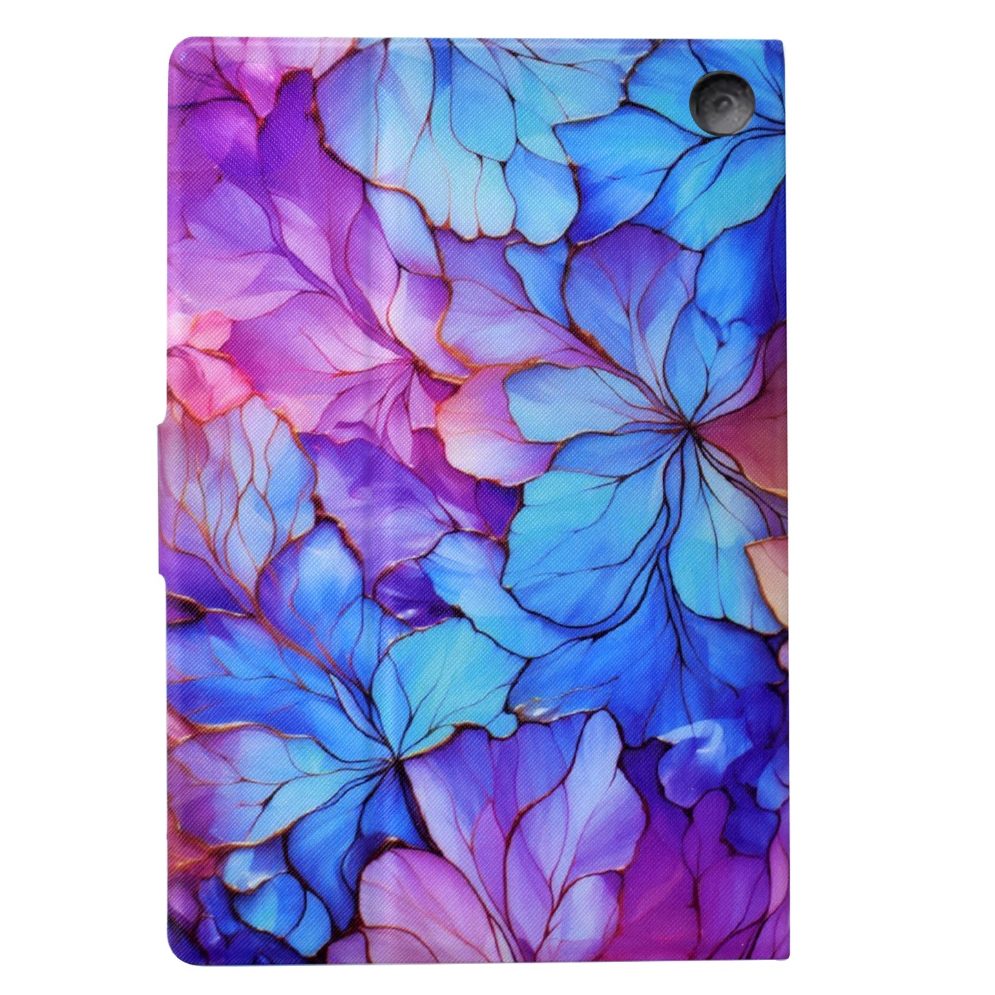 For Amazon Fire HD 8 (2020) / (2022) Case Pattern Printing Card Slots Leather E-Reader Cover - Petal