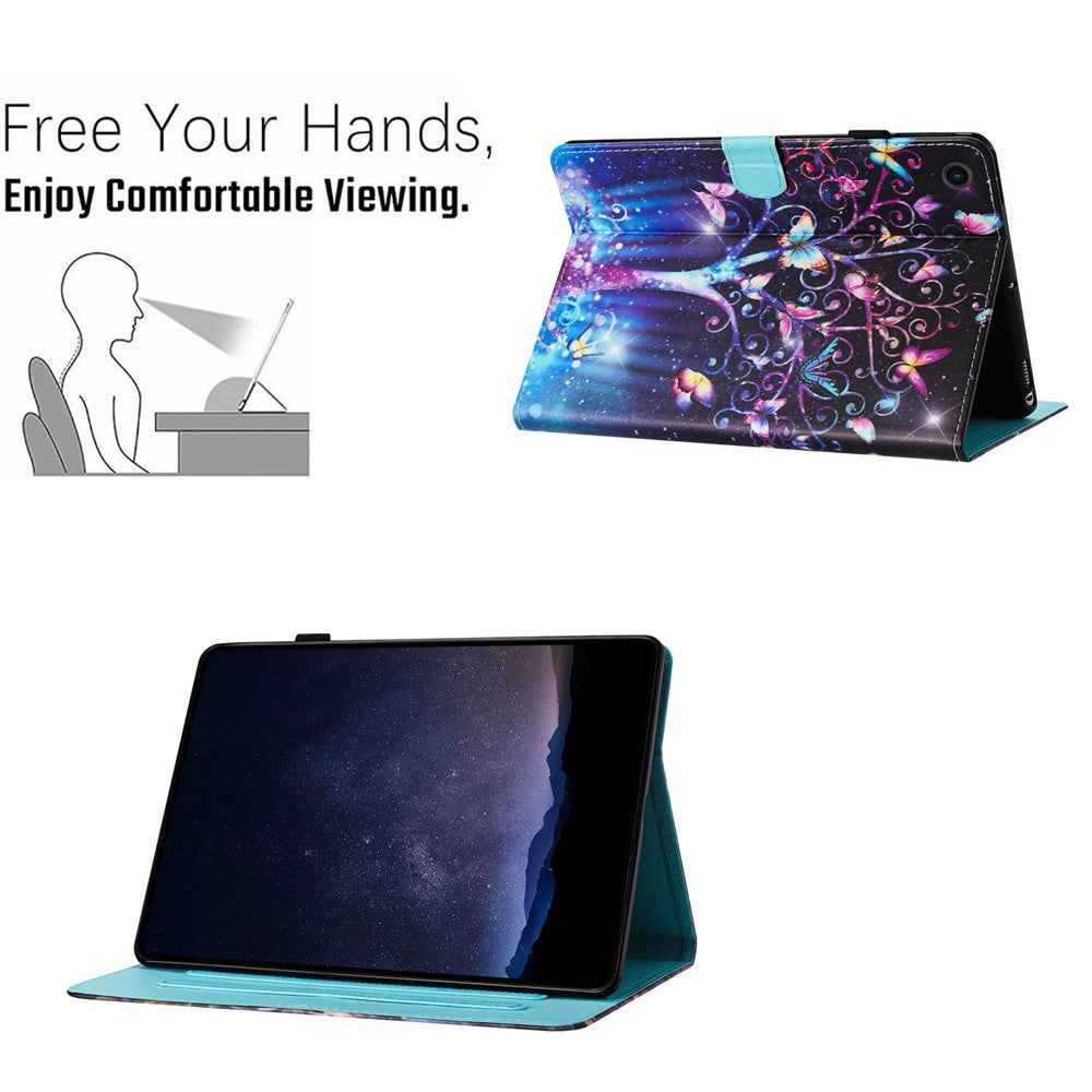 For Lenovo Tab M10 (Gen 3) Magnetic Tablet Case Wholesale PU Leather Pattern Stand Cover - Meteor Butterfly