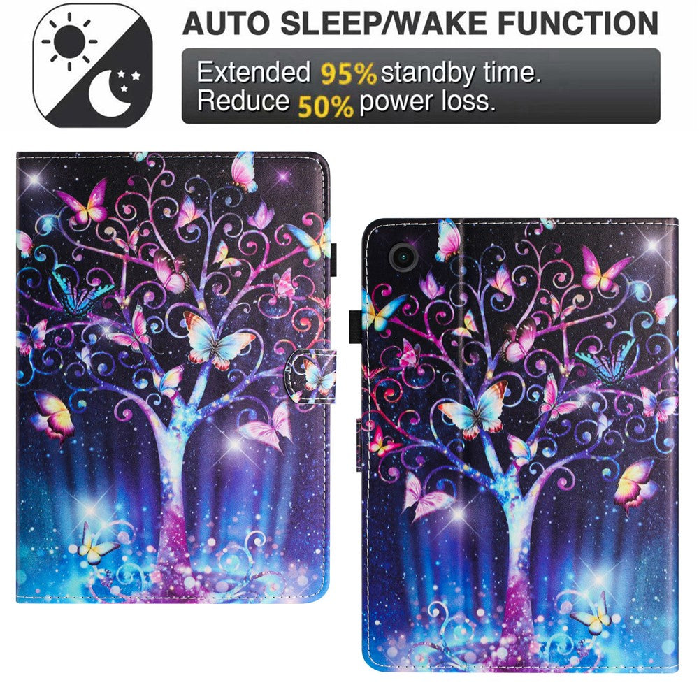 For Lenovo Tab M10 (Gen 3) Magnetic Tablet Case Wholesale PU Leather Pattern Stand Cover - Meteor Butterfly