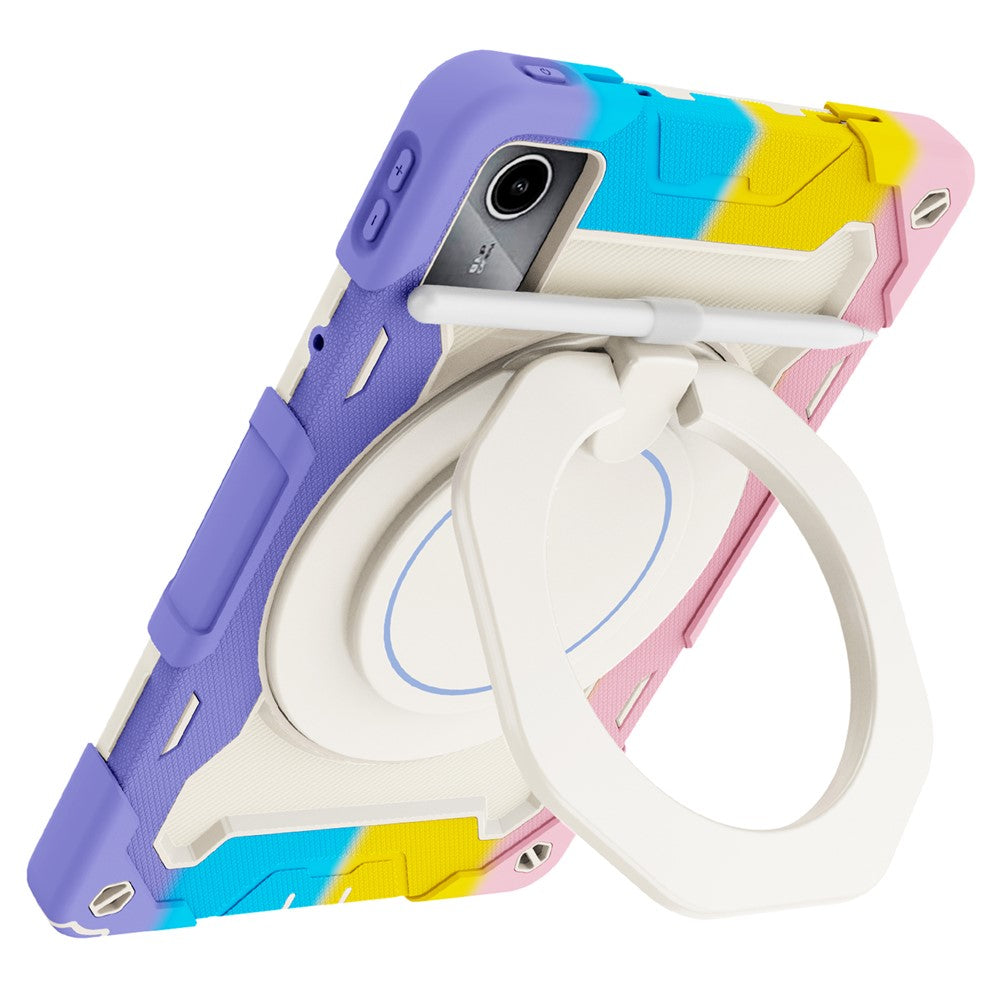 For Lenovo Tab M11 / Tab K11 Wholesale Tablet Case PC+Silicone Cover with Kickstand - Colorful Pink