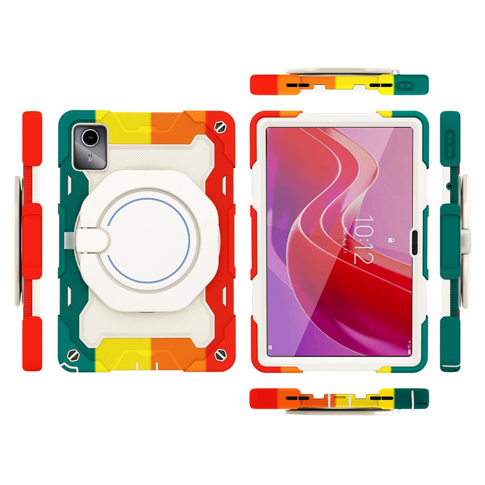 For Lenovo Tab M11 / Tab K11 Wholesale Tablet Case PC+Silicone Cover with Kickstand - Colorful Red