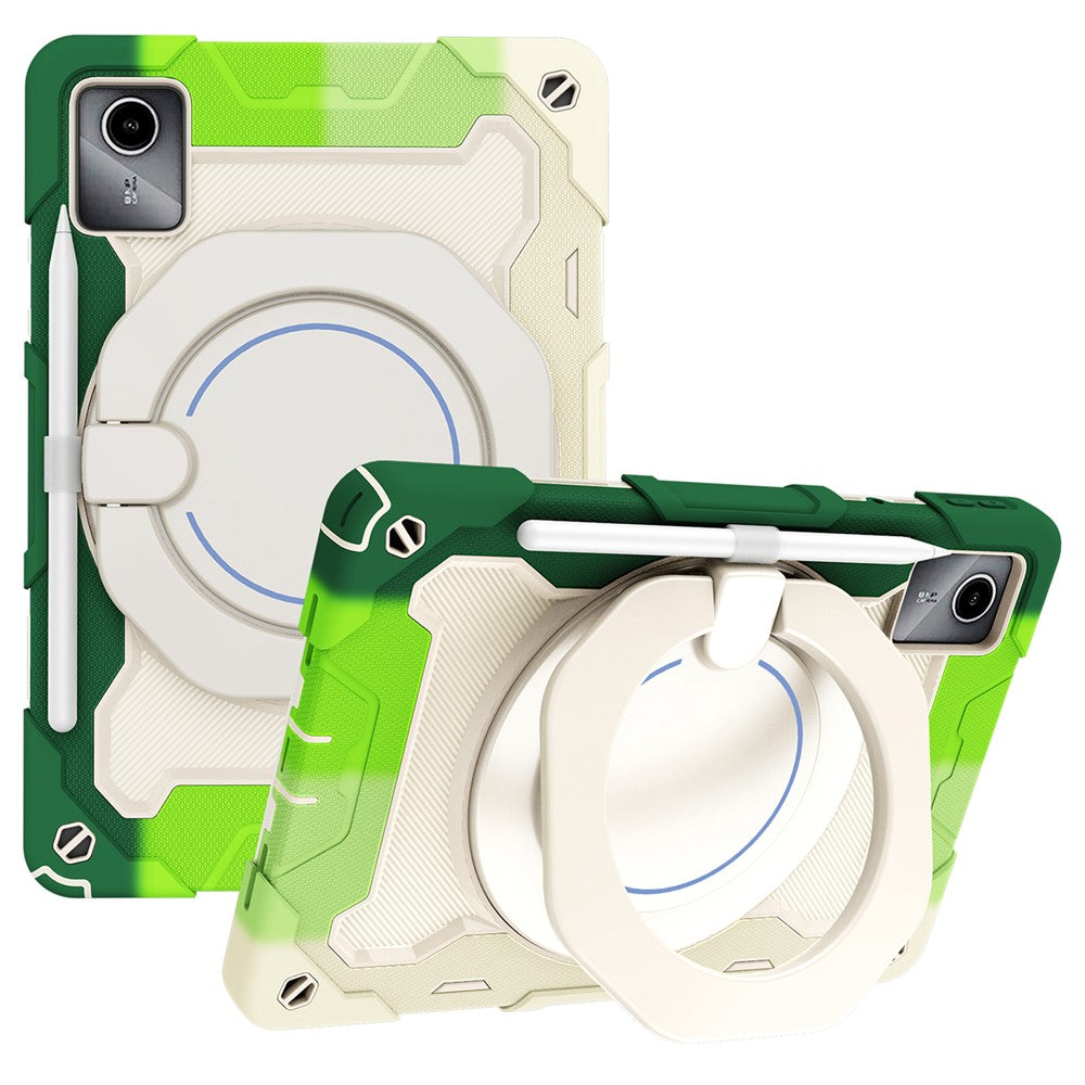 For Lenovo Tab M11 / Tab K11 Wholesale Tablet Case PC+Silicone Cover with Kickstand - Colorful Green