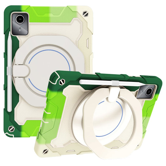 For Lenovo Tab M11 / Tab K11 Wholesale Tablet Case PC+Silicone Cover with Kickstand - Colorful Green