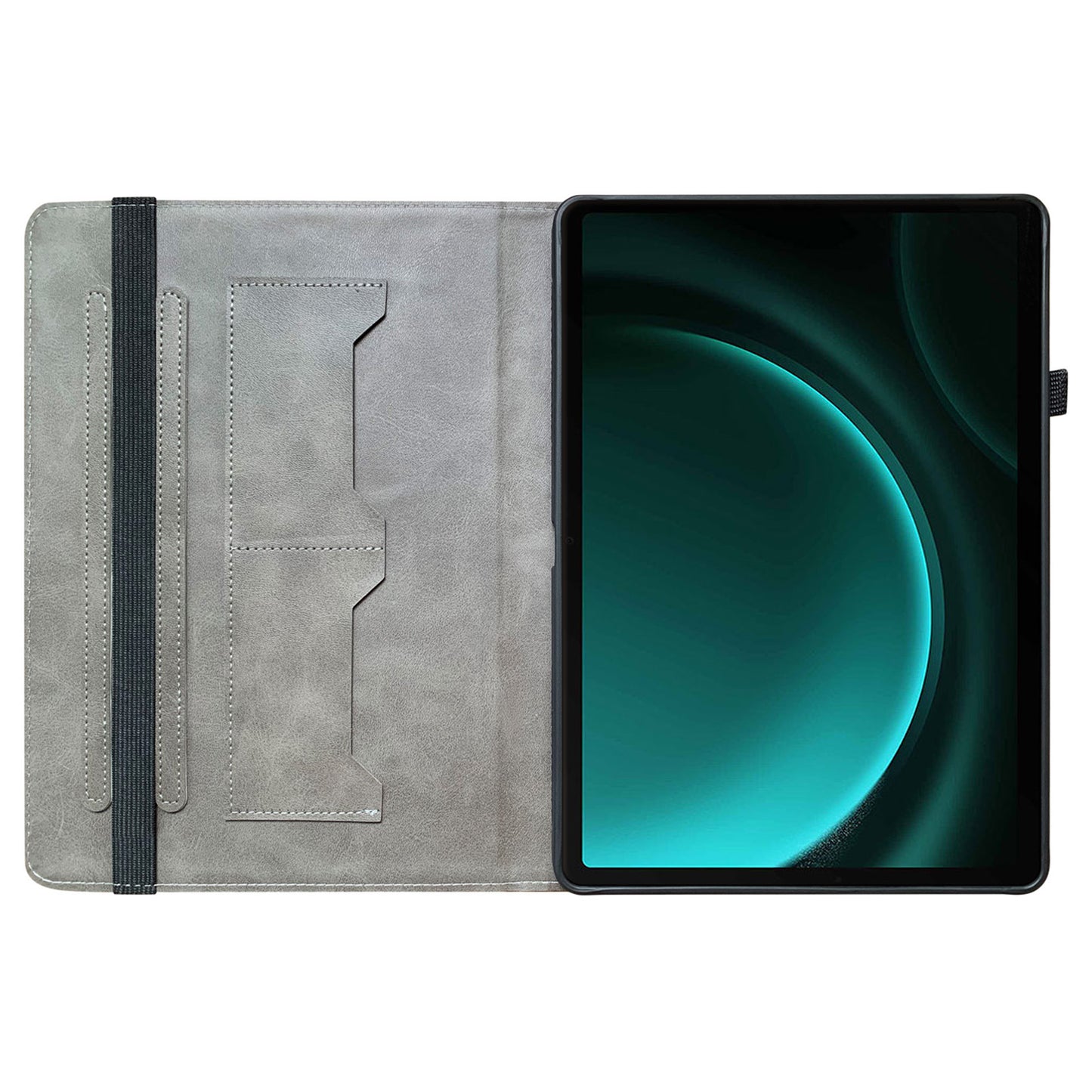 For Samsung Galaxy Tab S9 FE Cover Flip Card Holder Tablet Protective Case Pattern Printing Design - Plum Blossom