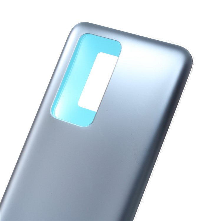 Battery Housing Back Cover with Adhesive Sticker for Huawei P40 Pro - Silver
