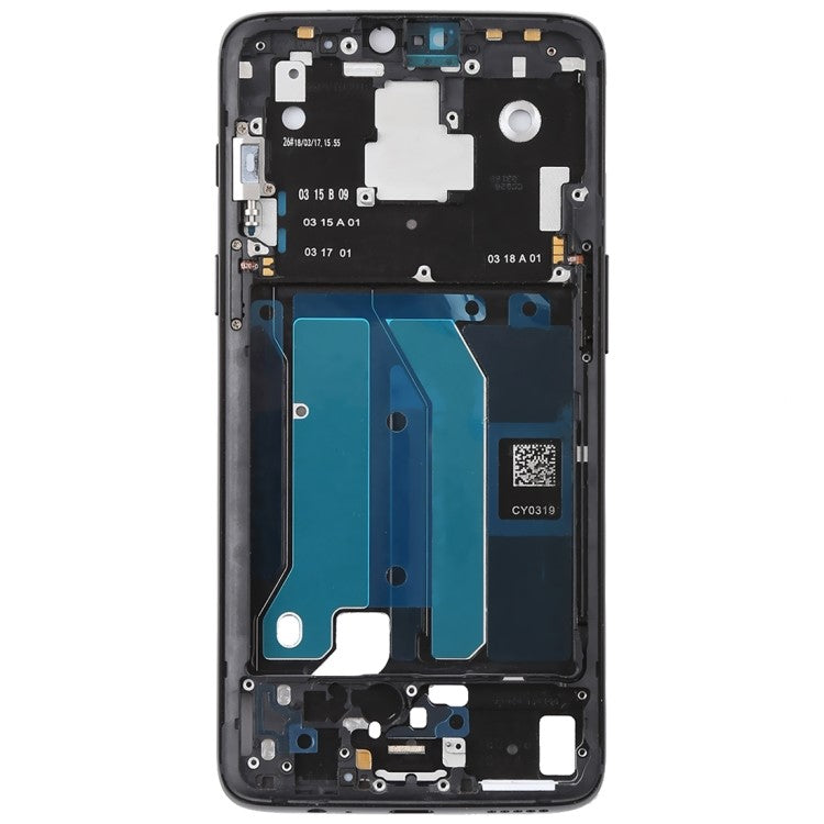 OEM Middle Frame Replacement for OnePlus 6 - Jet Black