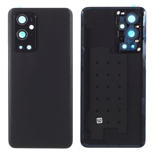 For OnePlus 9 Pro 5G OEM Battery Housing Cover Repair Part + Camera Lens Cover - Black