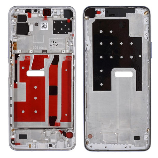 OEM Middle Plate Frame Repair Part for Huawei nova 7 SE / P40 Lite 5G - Silver
