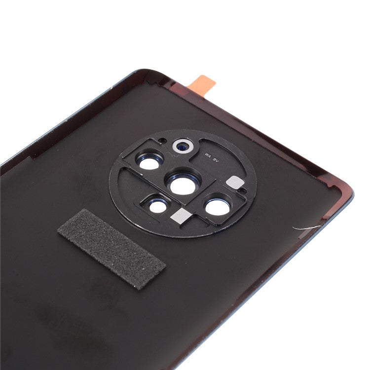 OEM Battery Cover Housing Door Back Case Replacement with Camera Lens Ring Cover for OnePlus 7T - Blue