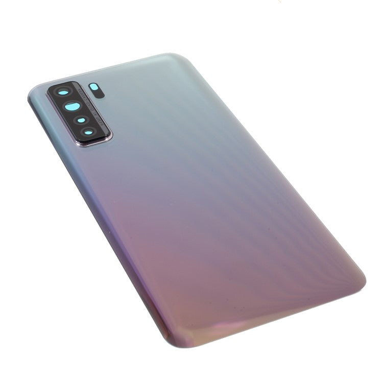 Housing Battery Door Back Cover with Camera Ring Cover Replacement (without Logo) for Huawei P40 Lite 5G - Space Silver