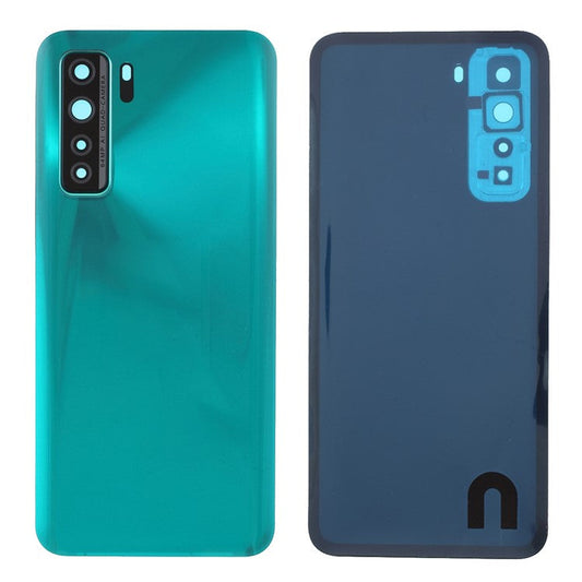 Housing Battery Door Back Cover with Camera Ring Cover Replacement (without Logo) for Huawei P40 Lite 5G - Dark Green