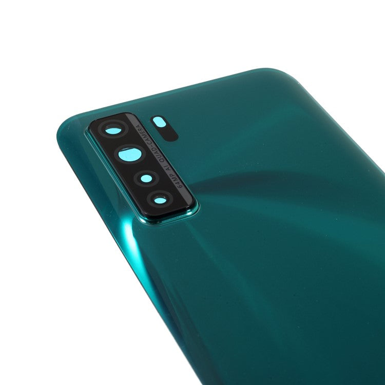 Housing Battery Door Back Cover with Camera Ring Cover Replacement (without Logo) for Huawei P40 Lite 5G - Dark Green