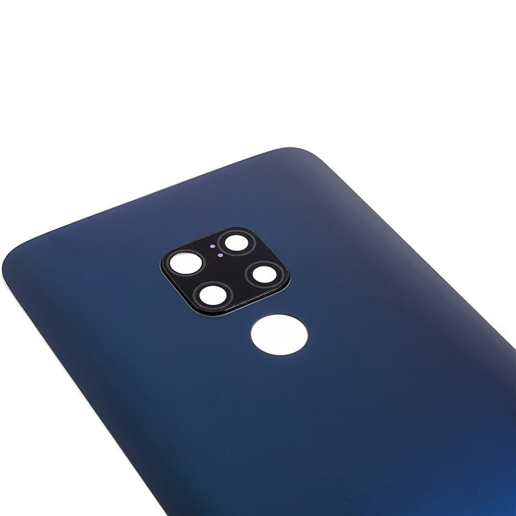 For Huawei Mate 20 Housing Battery Door Back Cover Replacement Parts with Camera Ring Cover (without Logo) - Sapphire