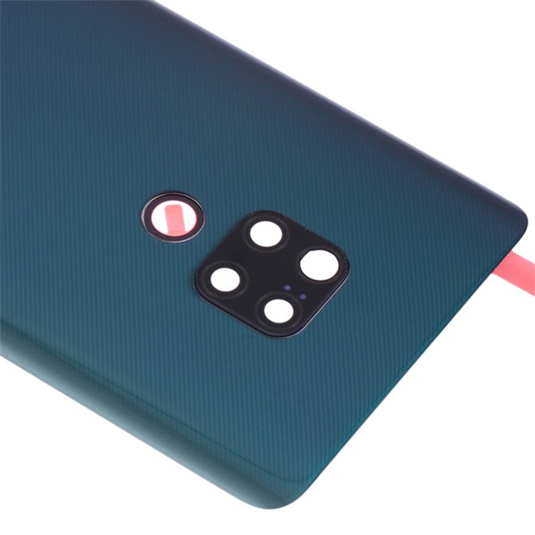 For Huawei Mate 20 Housing Battery Door Back Cover Replacement Parts with Camera Ring Cover (without Logo) - Green