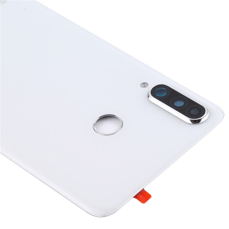 For Huawei P30 Lite (48MP) Battery Back Door Cover Replacement with Camera Ring Cover (without Logo) - White