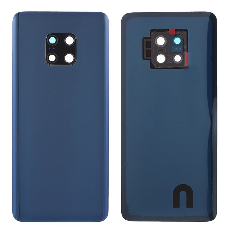 Battery Housing Back Cover with Camera Ring Lens Cover Part (without Logo) for Huawei Mate 20 Pro - Blue