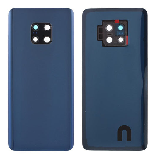 Battery Housing Back Cover with Camera Ring Lens Cover Part (without Logo) for Huawei Mate 20 Pro - Blue