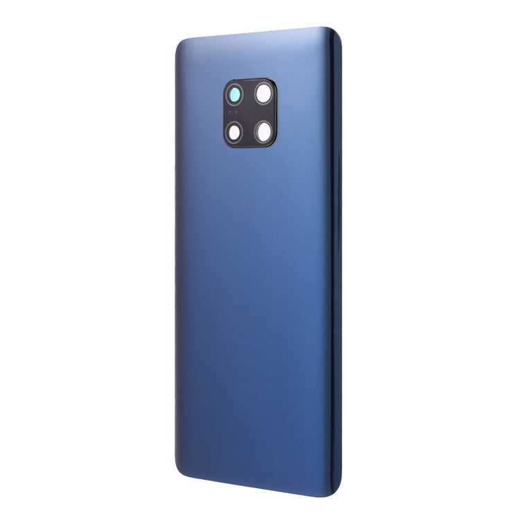 Battery Housing Back Cover with Camera Ring Lens Cover Part (without Logo) for Huawei Mate 20 Pro - Blue