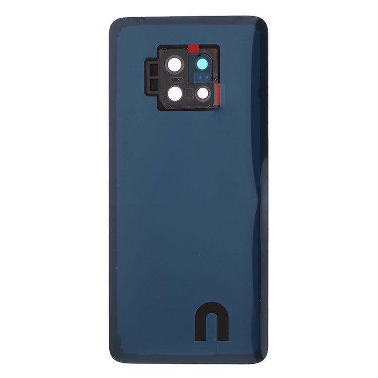 Battery Housing Back Cover with Camera Ring Lens Cover Part (without Logo) for Huawei Mate 20 Pro - Blue